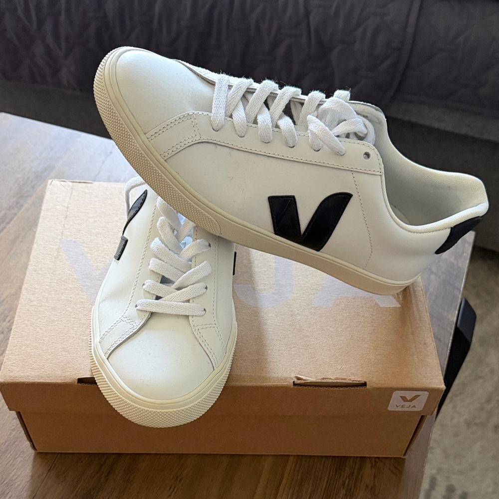 Veja White and Black Women's Sneakers